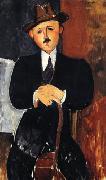 Amedeo Modigliani Seated man with a cane Spain oil painting reproduction
